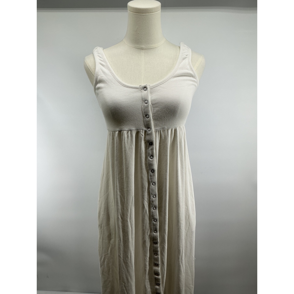 Bamboo Maternity Sleeveless Button Front Dress